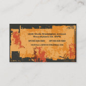 クールで動揺してでグランジなアメリカヘラジカのカスタムな名刺 名刺 (裏面)