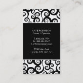 クールで及びファンキーな名刺 名刺 (裏面)