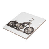 クールで古いモーターバイク タイル (側面)