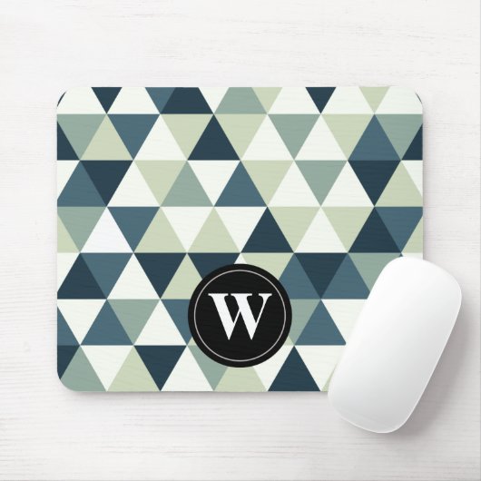 クールで幾何学的な三角形、カスタムなモノグラムDCSA38 マウスパッド (マウス)