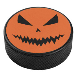 クールで怖いジャック・オ・ランタン ハロウィン ブラックオレンジ アイスホッケーパック