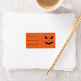 クールで怖いジャック・オ・ランタン ハロウィン ブラックオレンジ ラベル