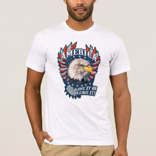 クールで愛国心が強いアメリカの国家主義 Tシャツ