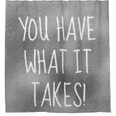 クールで感動的な引用文に取るものがあります シャワーカーテン (正面)