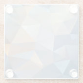 クールで抽象的な三角形パターン ガラスコースター (裏面)