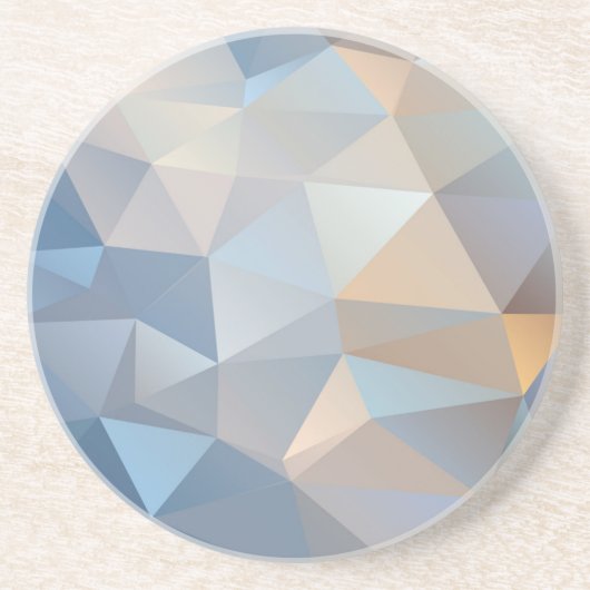 クールで抽象的な三角形パターン コースター (正面)