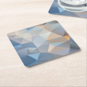 クールで抽象的な三角形パターン スクエアペーパーコースター (アングル)