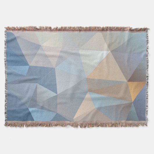 クールで抽象的な三角形パターン スローブランケット (正面)