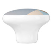 クールで抽象的な三角形パターン セラミックノブ (側面)