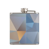 クールで抽象的な三角形パターン フラスク (裏面)