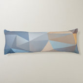 クールで抽象的な三角形パターン ボディピロー (裏面)