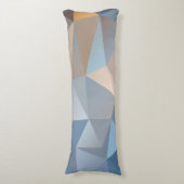 クールで抽象的な三角形パターン ボディピロー (正面縦)