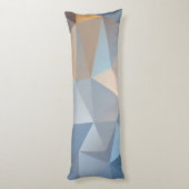 クールで抽象的な三角形パターン ボディピロー (裏面 (縦))