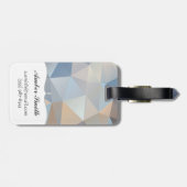 クールで抽象的な三角形パターン ラゲッジタグ (裏面横)