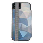 クールで抽象的な三角形パターン INCIPIO iPhoneウォレットケース (フォリオ裏面)