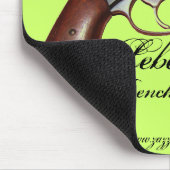クールで旧式なLebelフランスのなリボルバーmousepad マウスパッド (コーナー)