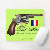 クールで旧式なLebelフランスのなリボルバーmousepad マウスパッド (マウス)