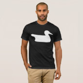 クールで白いアヒルのおとり Tシャツ (正面フル)