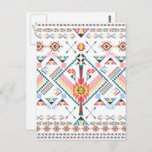 クールで粋な種族の民族の幾何学的なパターン ポストカード (正面/裏面)