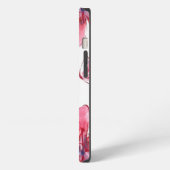 クールで素晴らしいピンクの花 iPhoneケース (左側面)