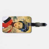 クールで若く美しく中国のな郡野ジン王女の芸術 ラゲッジタグ (裏面横)