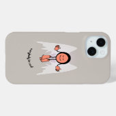 クールで落ち着いた天使 Case-Mate iPhoneケース (裏面 (横))