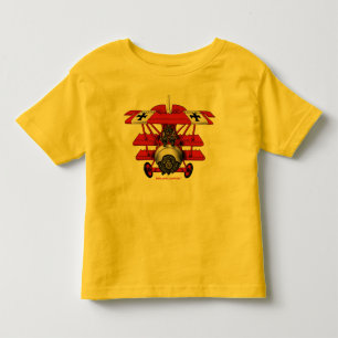 クールで赤い男爵の平らな子供のTシャツ トドラーTシャツ