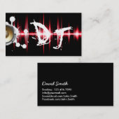 クールで赤い音波野生DJ 名刺 (正面/裏面)