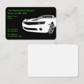 クールで車のなサービスモダンなデザイン 名刺 (正面/裏面)