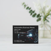 クールで車のなサービス業カード 名刺 (スタンド正面)