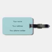 クールで邪悪で黒いドラゴンのヘビモンスター ラゲッジタグ (裏面横)