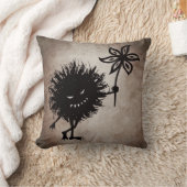 クールで邪悪な虫はゴシック様式花のヴィンテージを与えます クッション (ブランケット)