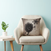 クールで邪悪な虫はゴシック様式花のヴィンテージを与えます クッション (椅子)