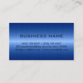 クールで青いステンレス鋼の金属2 名刺 (裏面)