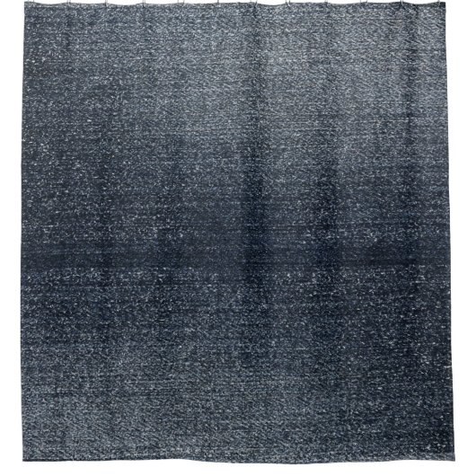 クールで青いデニムの素朴な一見のシャワー・カーテン シャワーカーテン (正面)