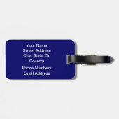 クールで青いバイオリン ラゲッジタグ (裏面横)