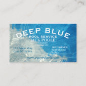 クールで青いプールサービス 名刺 (正面)