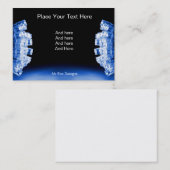 クールで青い側光の名刺 名刺 (正面/裏面)