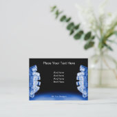 クールで青い側光の名刺 名刺 (スタンド正面)