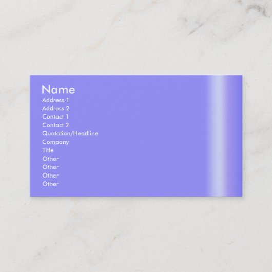 クールで青い名刺 名刺 (正面)