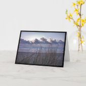 クールで青い夕べ カード (黄色い花)