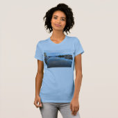 クールで青い夜明け-湖WINDEMERE -イギリス Tシャツ (正面フル)