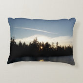 クールで青い日没のアクセントの枕 アクセントクッション (裏面)