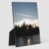 クールで青い日没 フォトプラーク (側面)