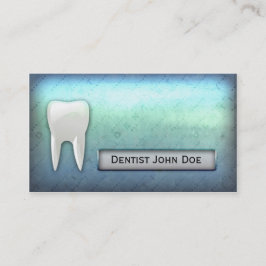 クールで青い歯科医の歯科医院の名刺 名刺