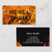 クールで非常に熱い火のトレーナーの名刺 名刺 (正面/裏面)