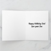クールで面白いパパジョークのデザイングリーティングカード カード (内部)