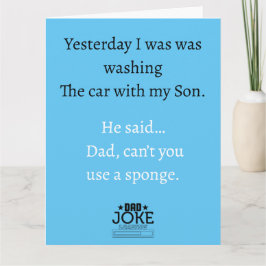 クールで面白いパパジョークのデザイングリーティングカード カード