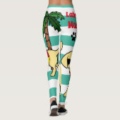 クールで黄色いラブラドールのサングラスのラブラドールのお母さん レギンス (裏面)