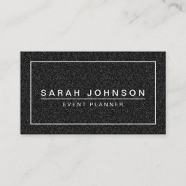 クールで黒いグリッターのモダンな名刺 名刺